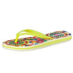 Desigual Women’s Green Ash Flores Flip-Flop size 38
